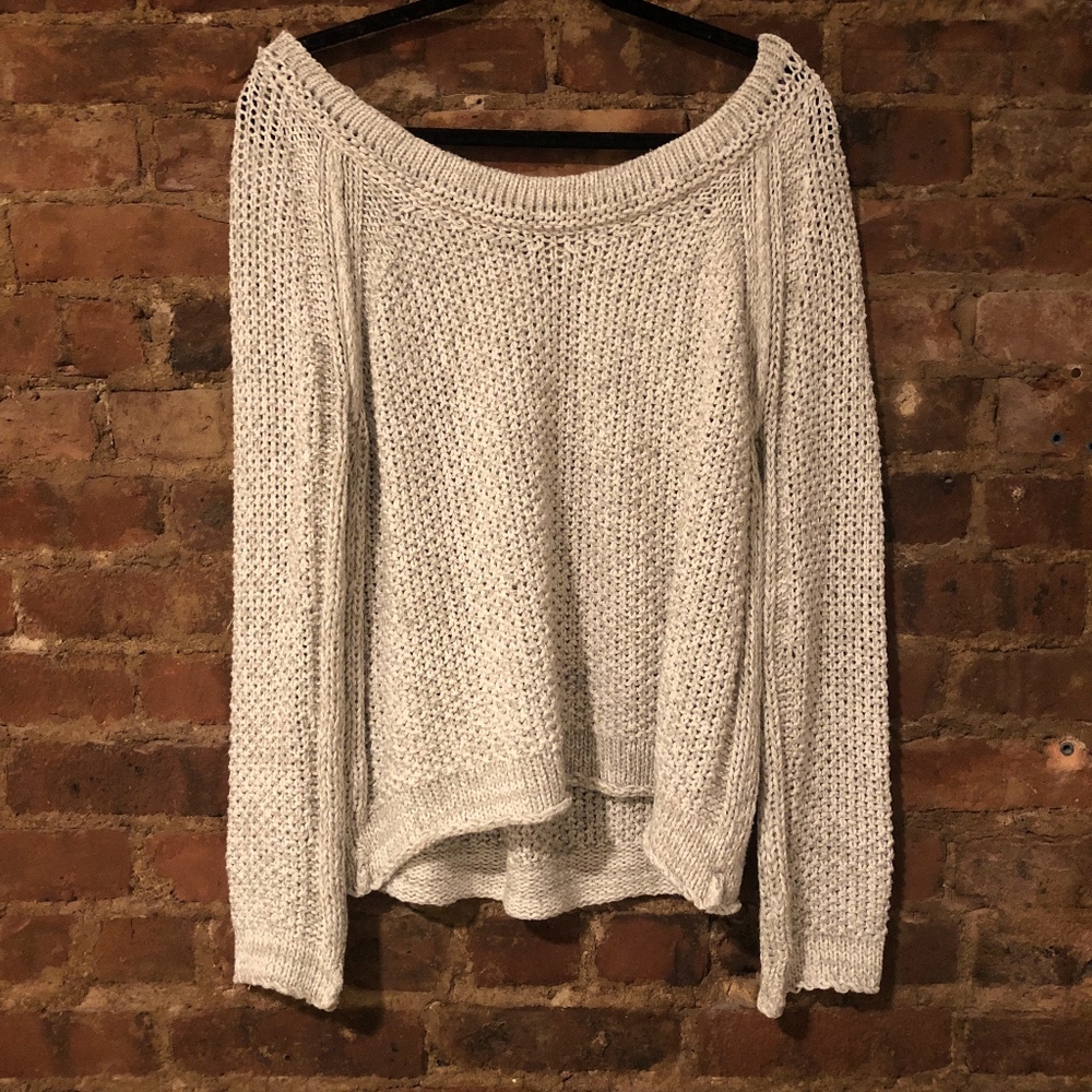 Free People Loose Knit Oatmeal Sweater